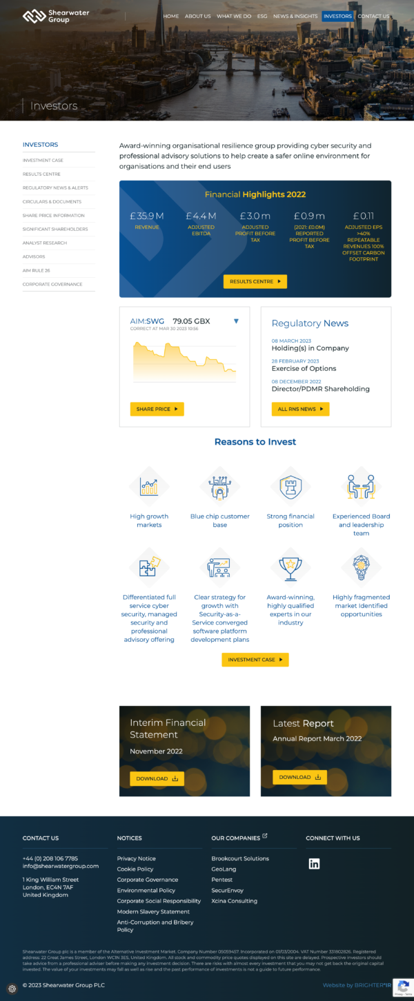 Shearwater Laptop Screen