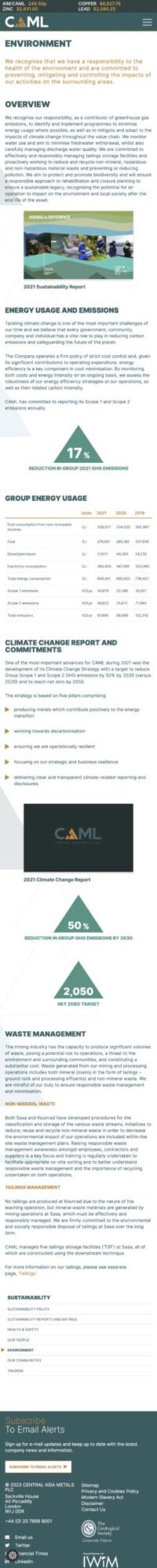 Caml Website Mobile 2