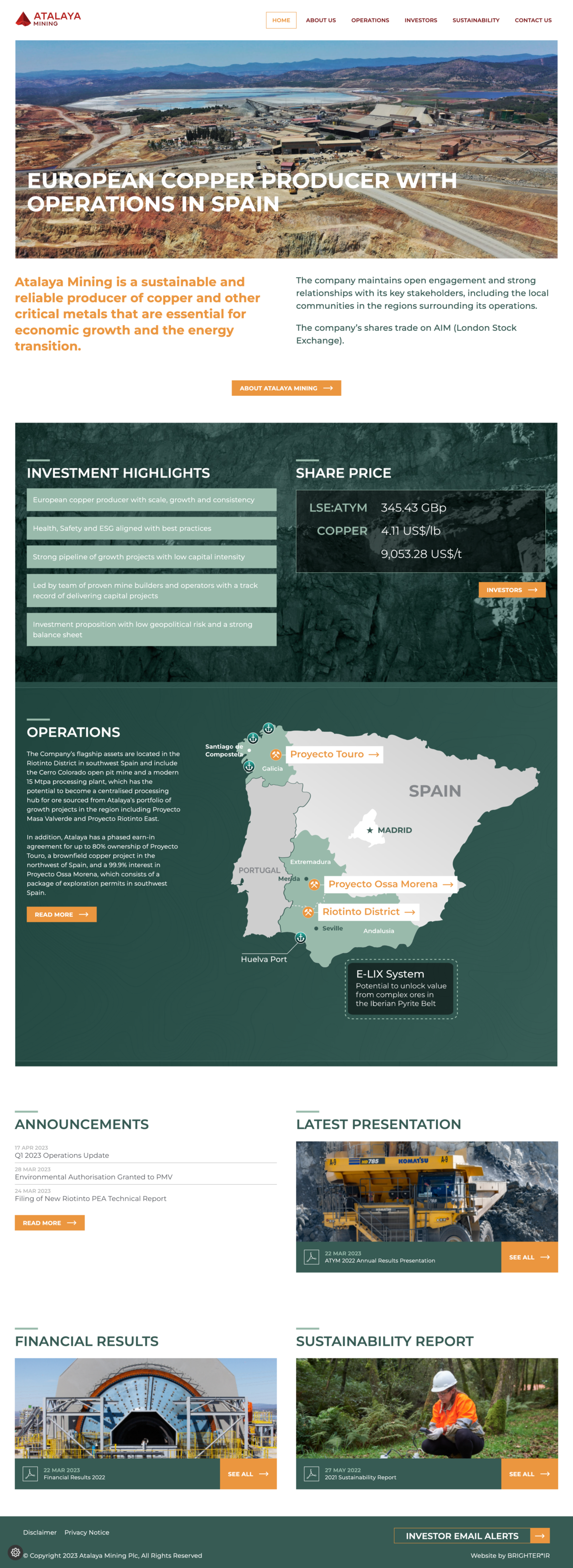 Homepage Screenshot April 2023