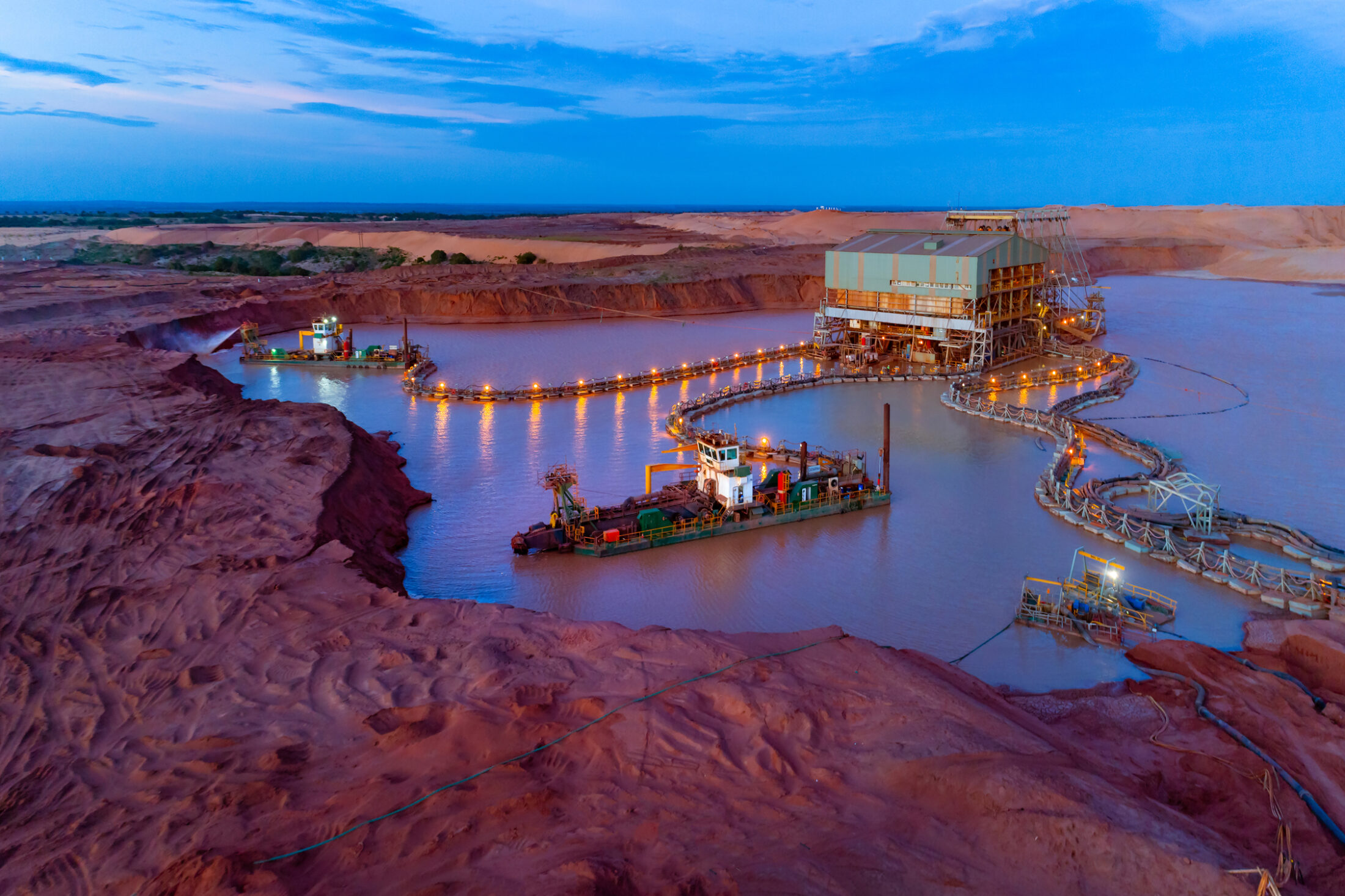 Kenmare mine in the evening